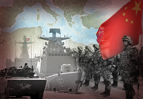 صورة تعبيرية الوجود العسكري الصيني في البحر المتوسط