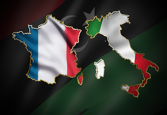 التنافس الفرنسي - الإيطالي على النفوذ في ليبيا
