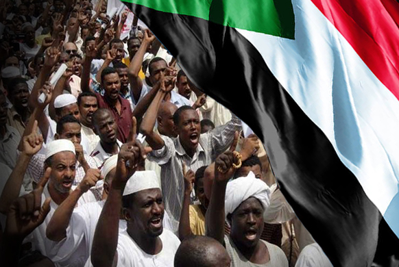 صورة تعبيرية عن الاحتجاجات في السودان