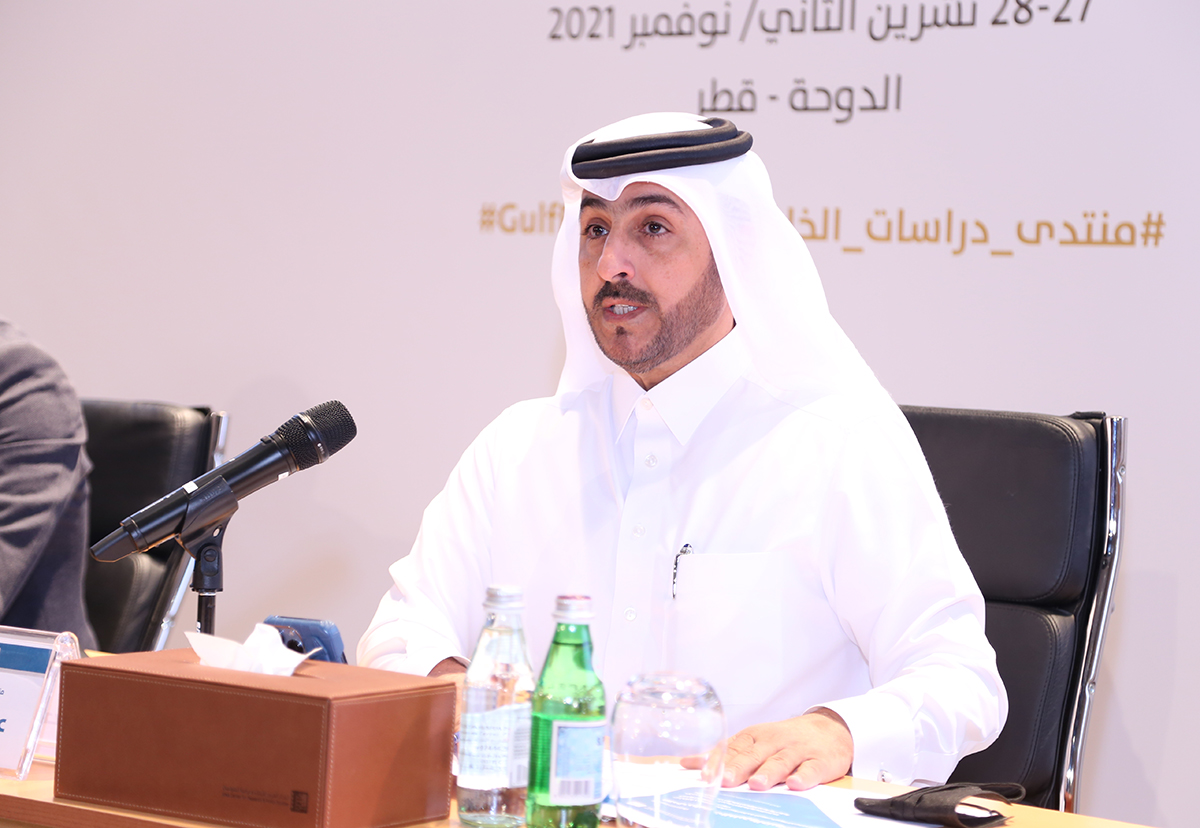 Abdul Aziz Al-Hurr Chairing the Session on “The Impact of the Gulf Reconciliation on Relations with Iraq and Yemen.”
