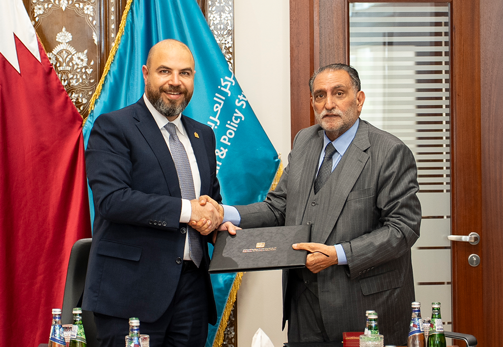 توقيع مذكرة تفاهم بين المركز العربي وجامعة اليرموك الأردنية