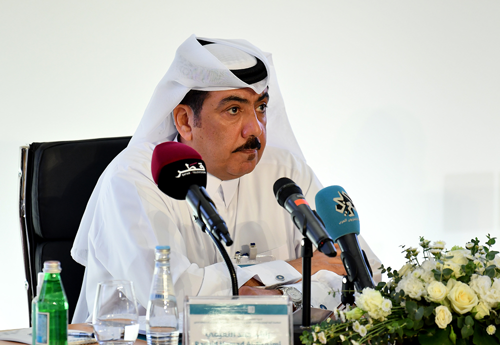 Rashid Hamad Al-Nuaimi chairing session 1